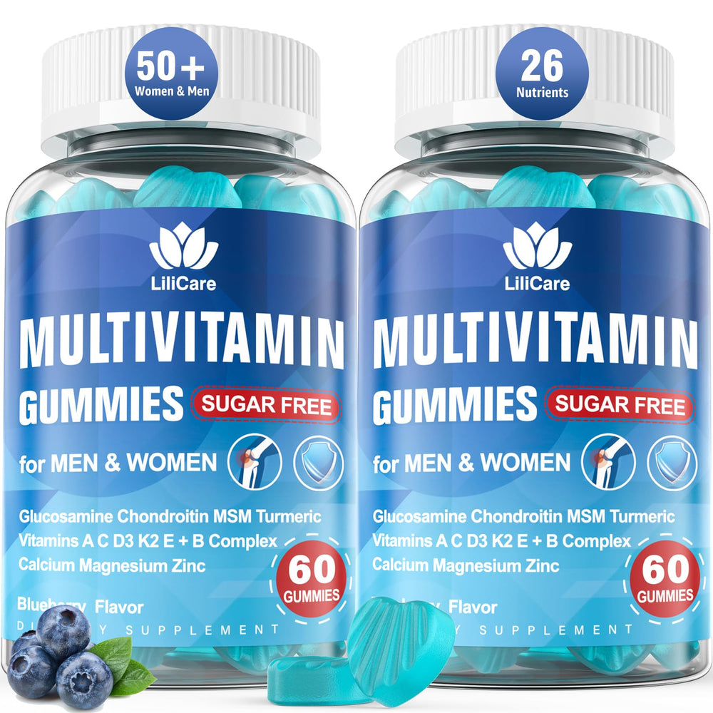 LILICARE methylated multivitamin gummies bottle for daily wellness.