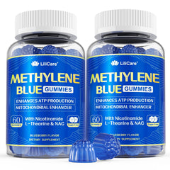 LILICARE Methylene Blue Gummies bottle front for brain support and focus.