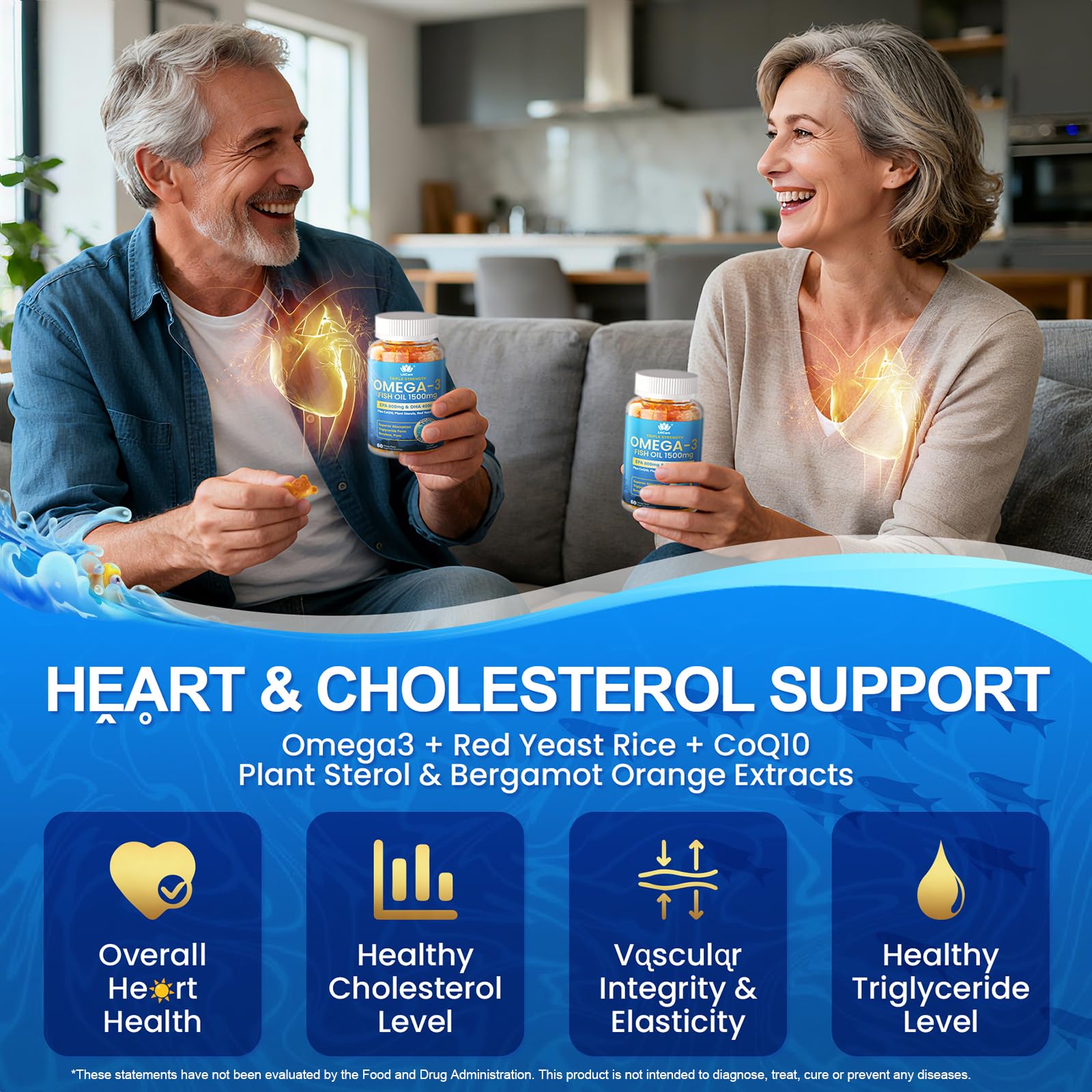 LILICARE wild-caught fish oil detail highlighting purification and low odor