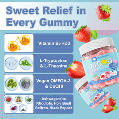 LILICARE strawberry-flavored calm gummies pack highlights a tasty mood-support option.