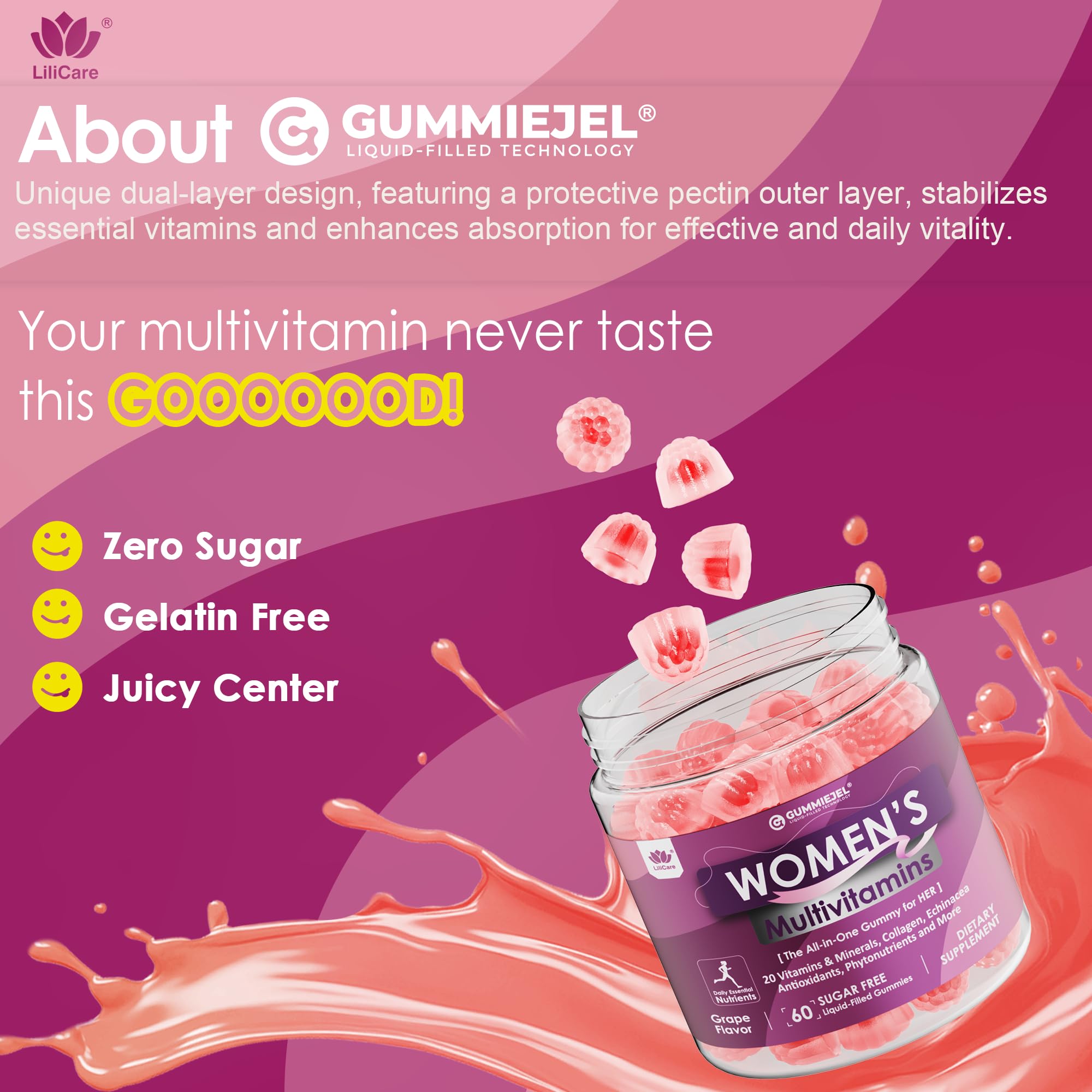 LILICARE gummies designed for a convenient daily health ritual.
