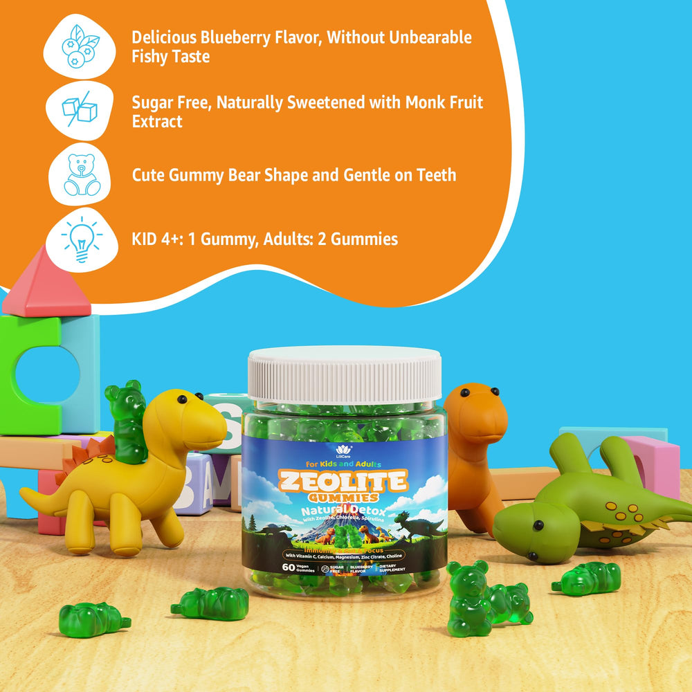 LILICARE Zeolite Gummies feature easy chew and long shelf life