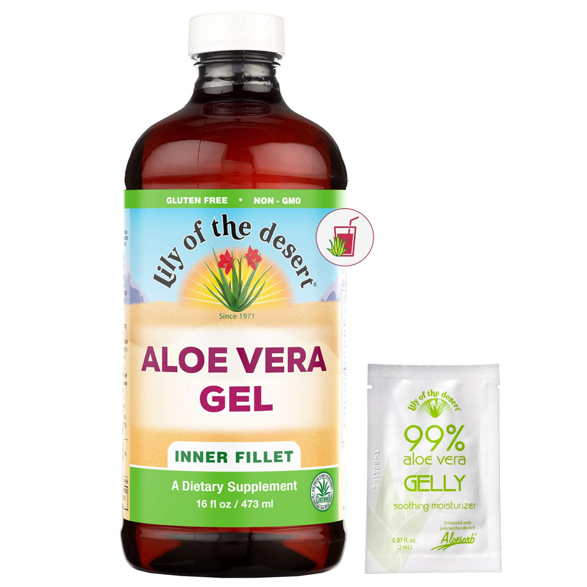 Lily of the Desert Aloe Gel inner fillet shows a smooth, thick texture for daily wellness.