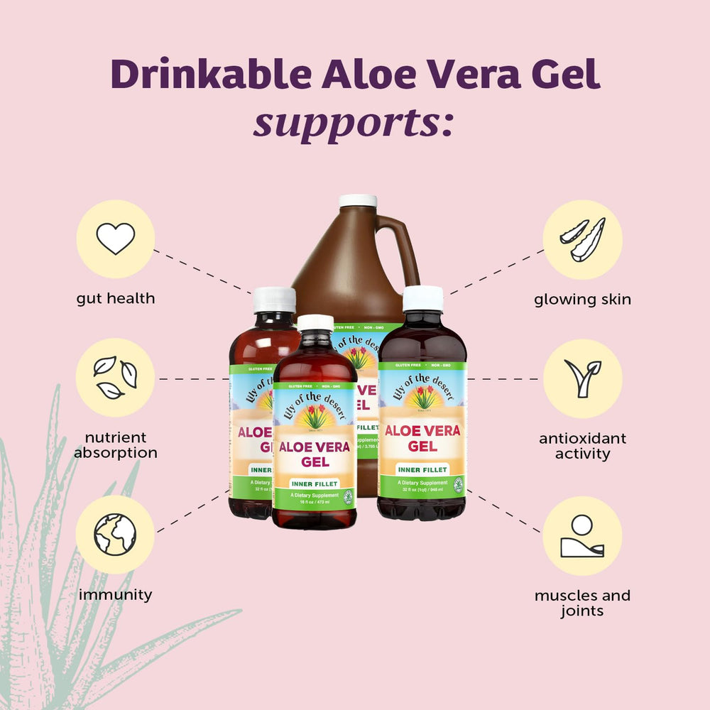 Lily of the Desert Aloe Gelly Sachet Included demonstrates convenient, mess-free sachet addition.