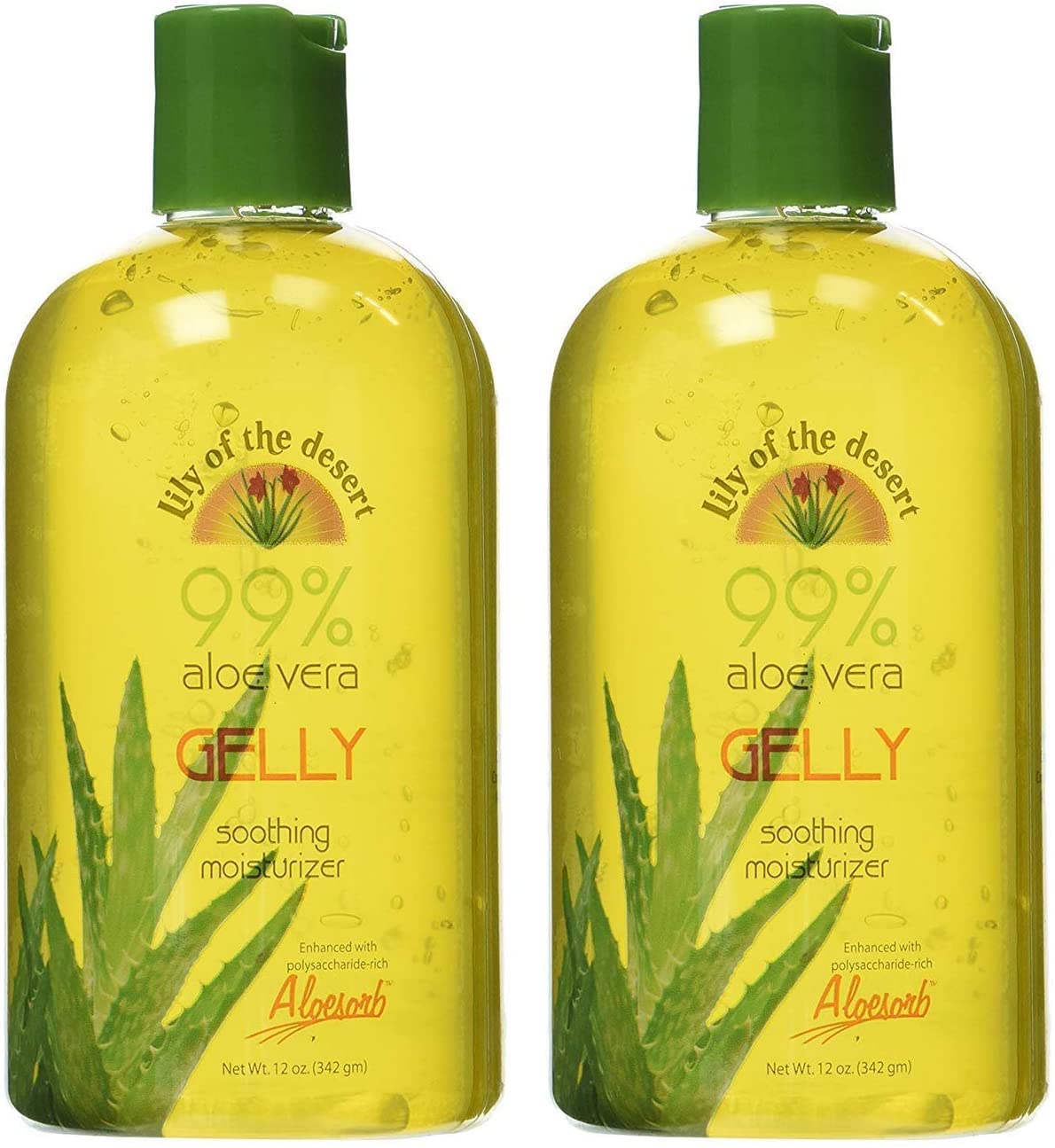Lily of the Desert Gelly Moisturizer bottle shown for daily hydration and soothing skin.