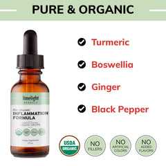 LIMELIGHT HERBALS drops-under-tongue image indicates easy daily dosing and absorption.