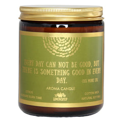 LIMONSHOP Citrus Spring Soy Candle with bright citrus scent for a fresh living space.