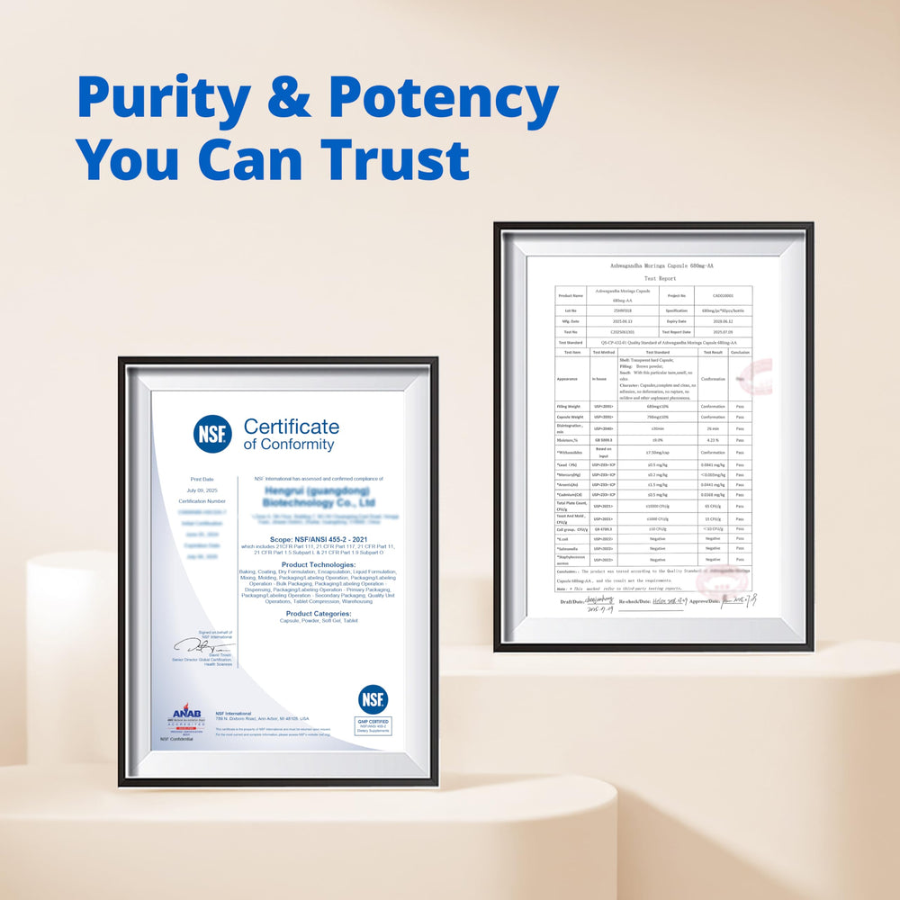 LincNutri GMP-certified facility badge implies trusted production