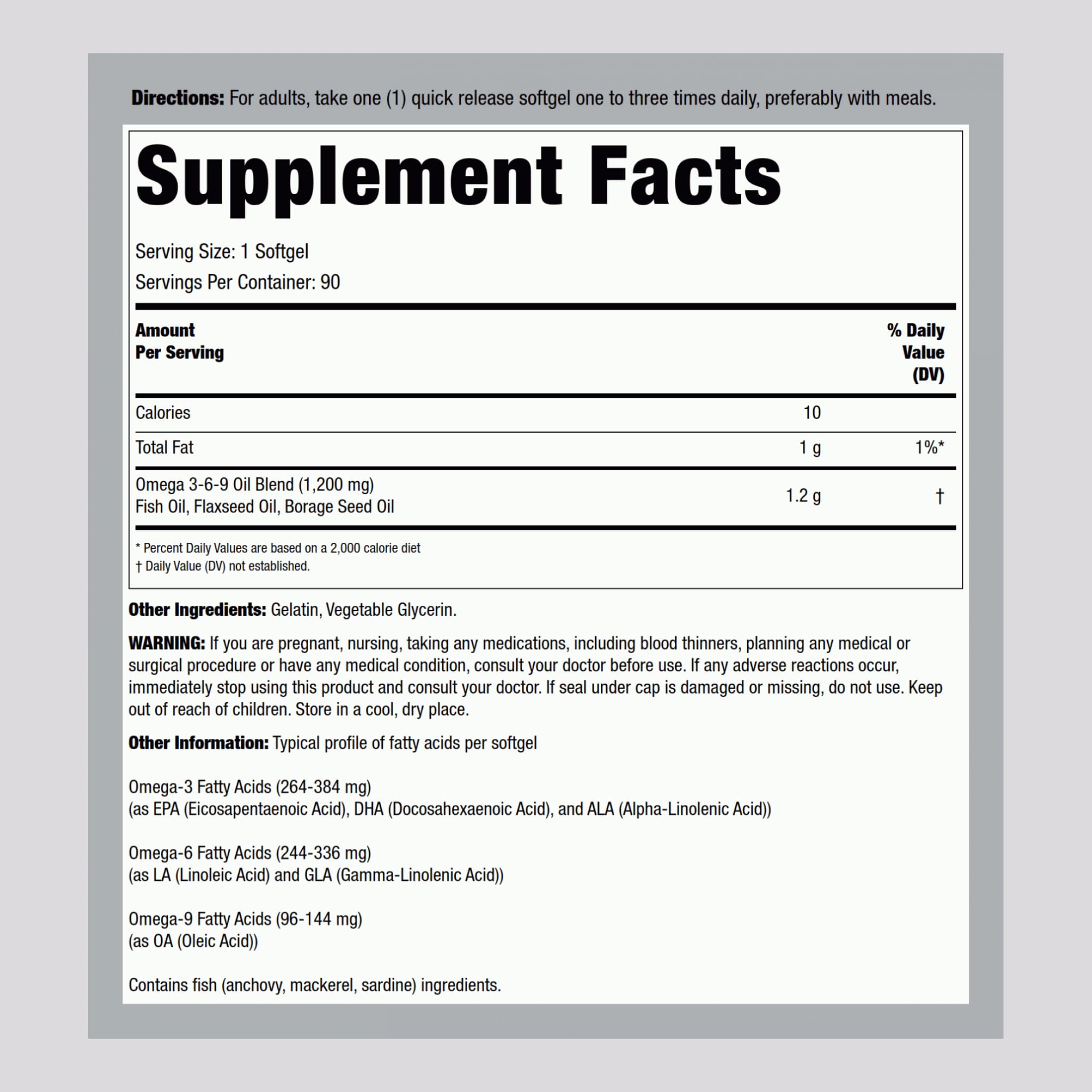 Lindberg Omega 3-6-9 softgels being poured for easy daily supplementation