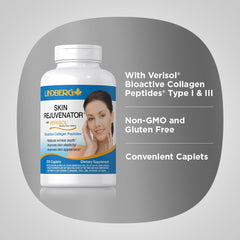 Lindberg Skin Rejuvenator label; Verisol dose per serving shown on bottle.