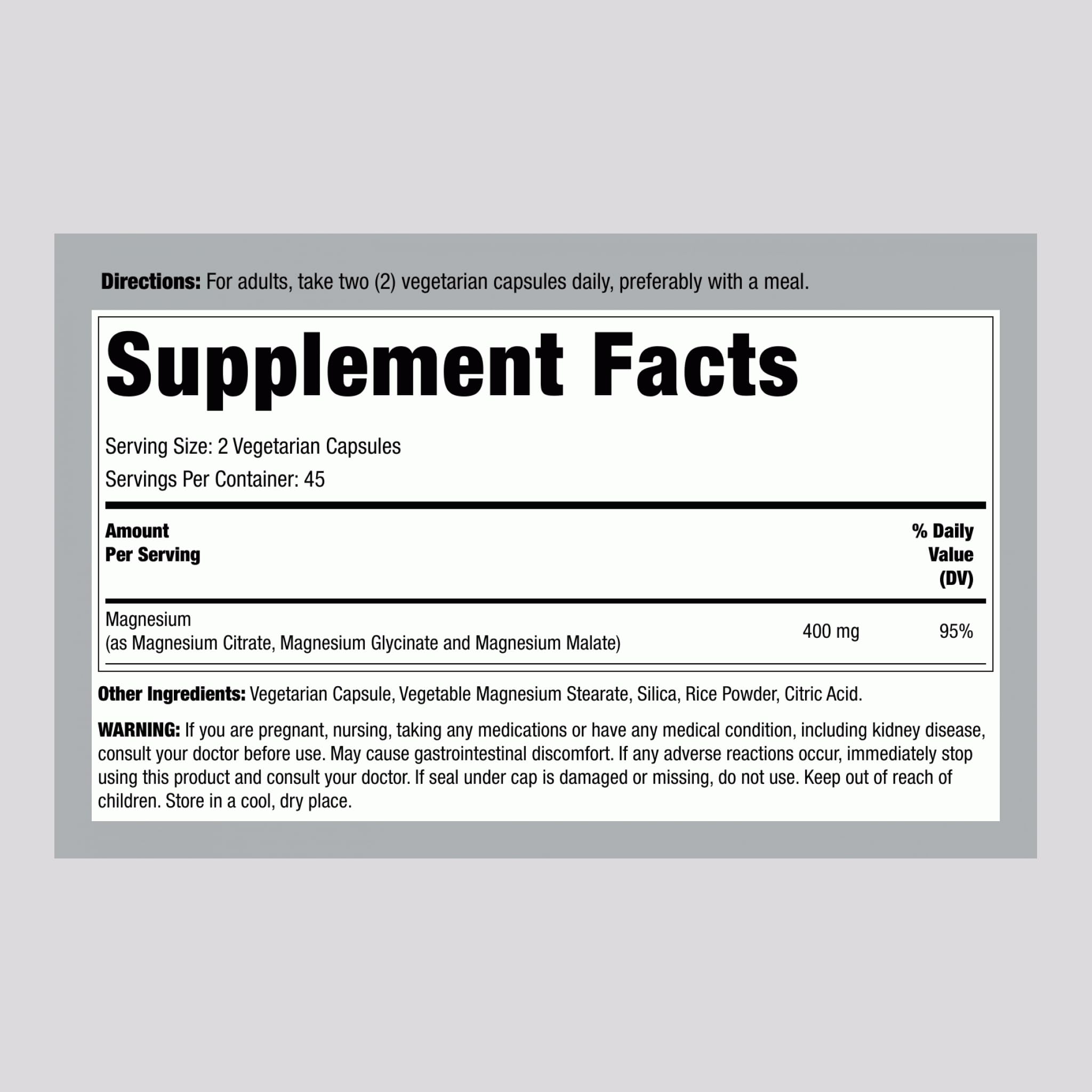 Lindberg Triple Magnesium Complex capsules close-up for balanced mineral intake