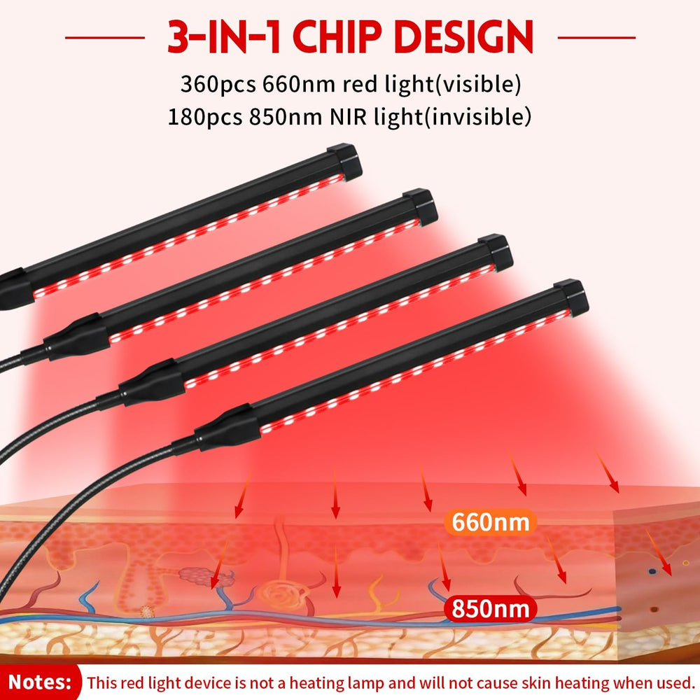 Linidcoud 660nm red light emission promotes skin-supporting glow and youthful-looking texture.
