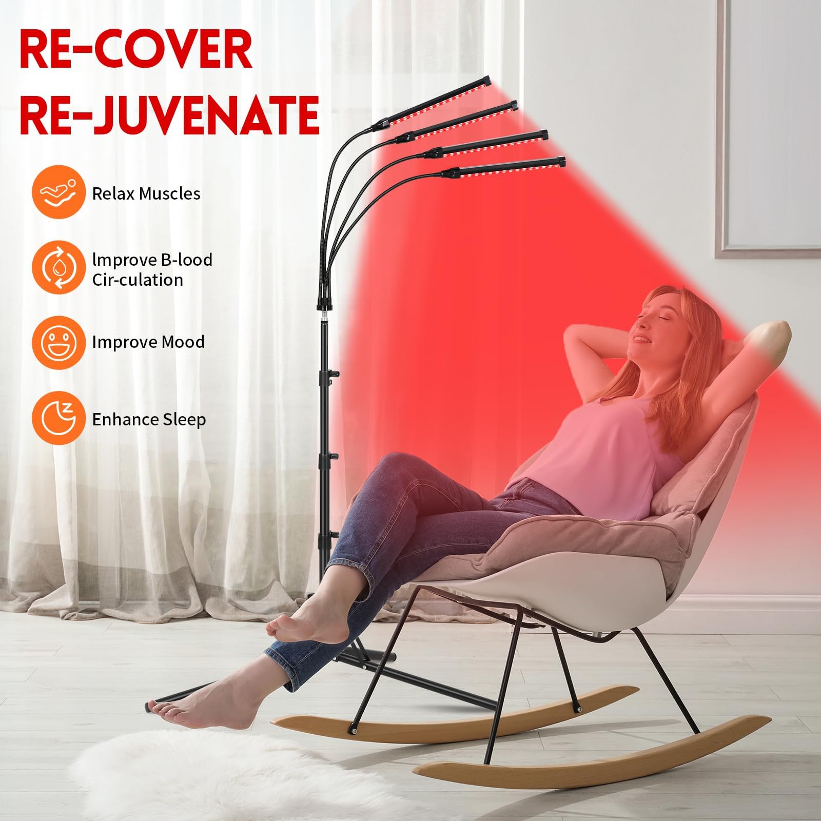 Linidcoud adjustable stand tilt angle enables precise positioning for face, neck, and joints.