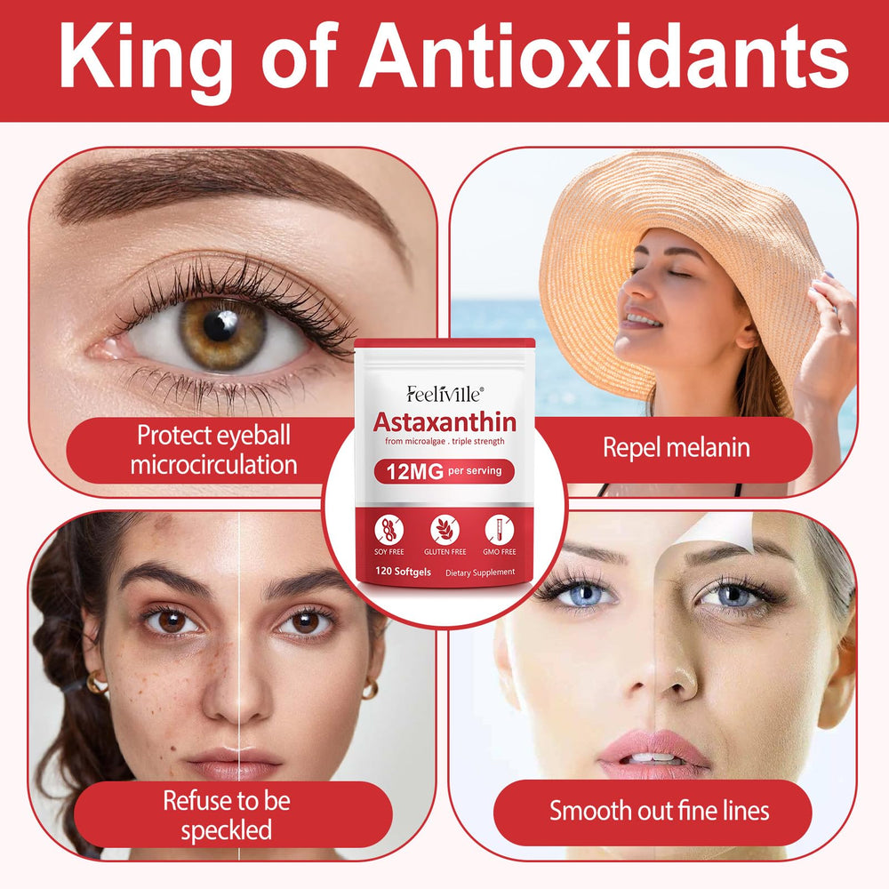 Linizanjiiy astaxanthin 12mg capsule — high-potency antioxidant for energy support.