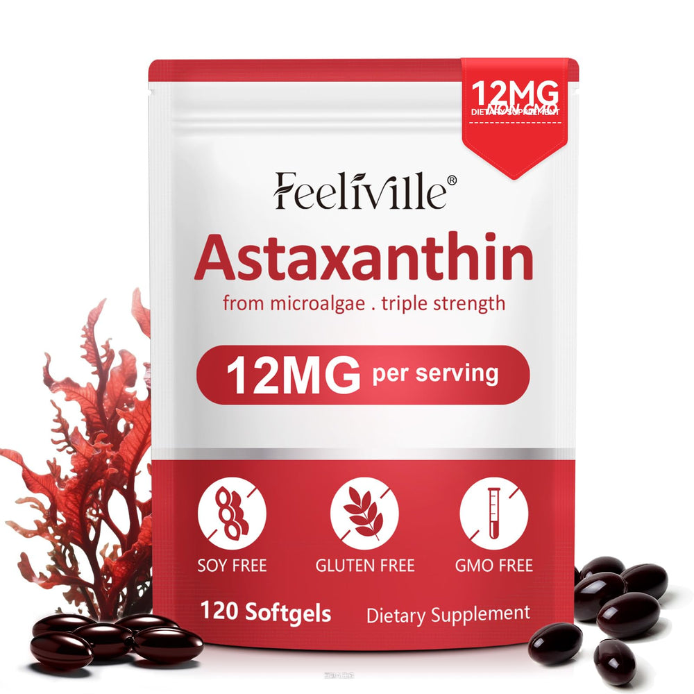 Linizanjiiy astaxanthin softgels bottle — premium antioxidant for daily wellness.