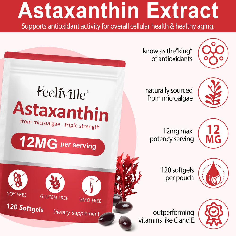 Linizanjiiy astaxanthin softgels pack — convenient daily supplement for vitality.