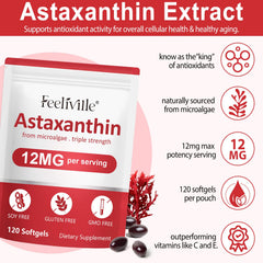 Linizanjiiy astaxanthin softgels pack — convenient daily supplement for vitality.