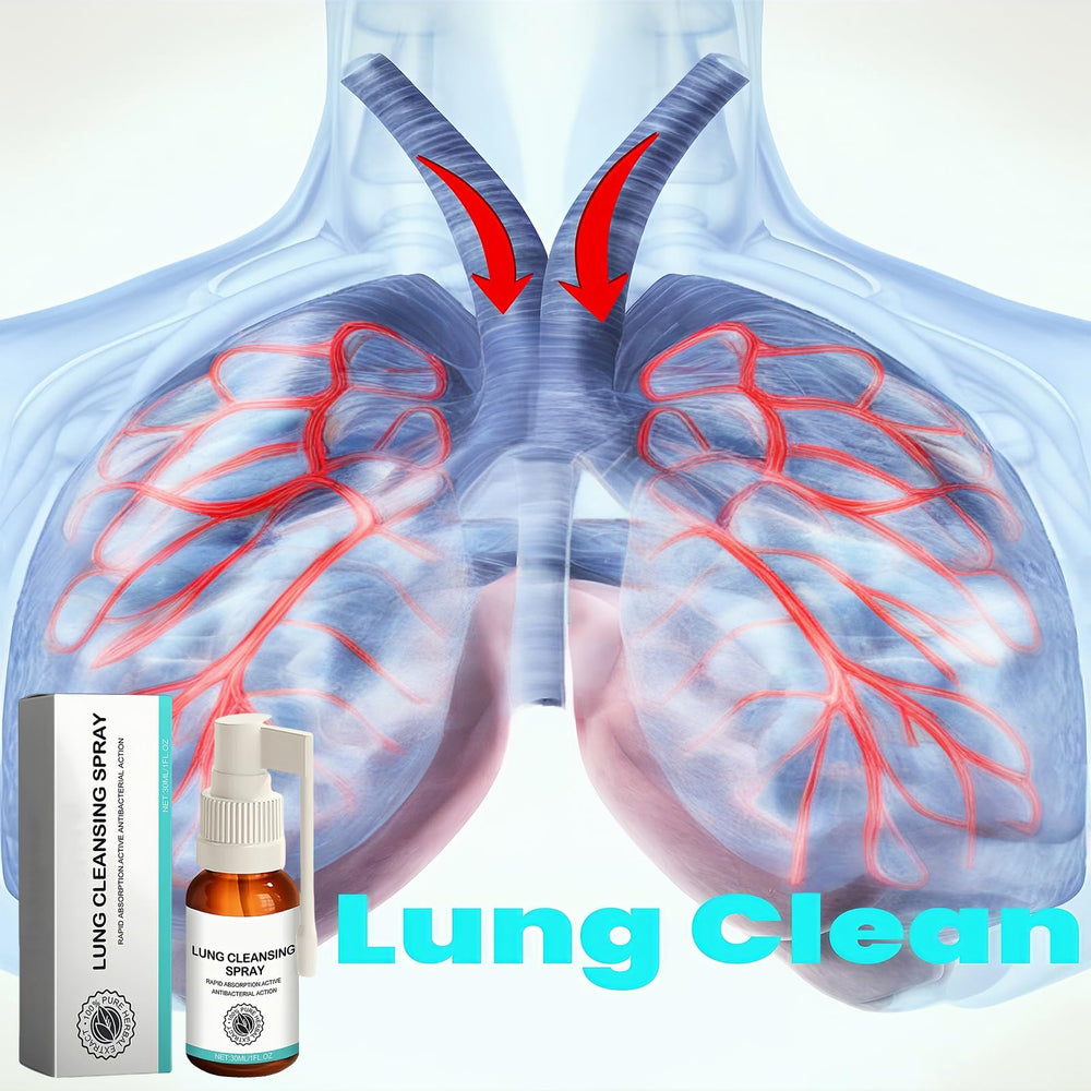 Linpel Breath Easy bottle front close-up showing compact portable design.