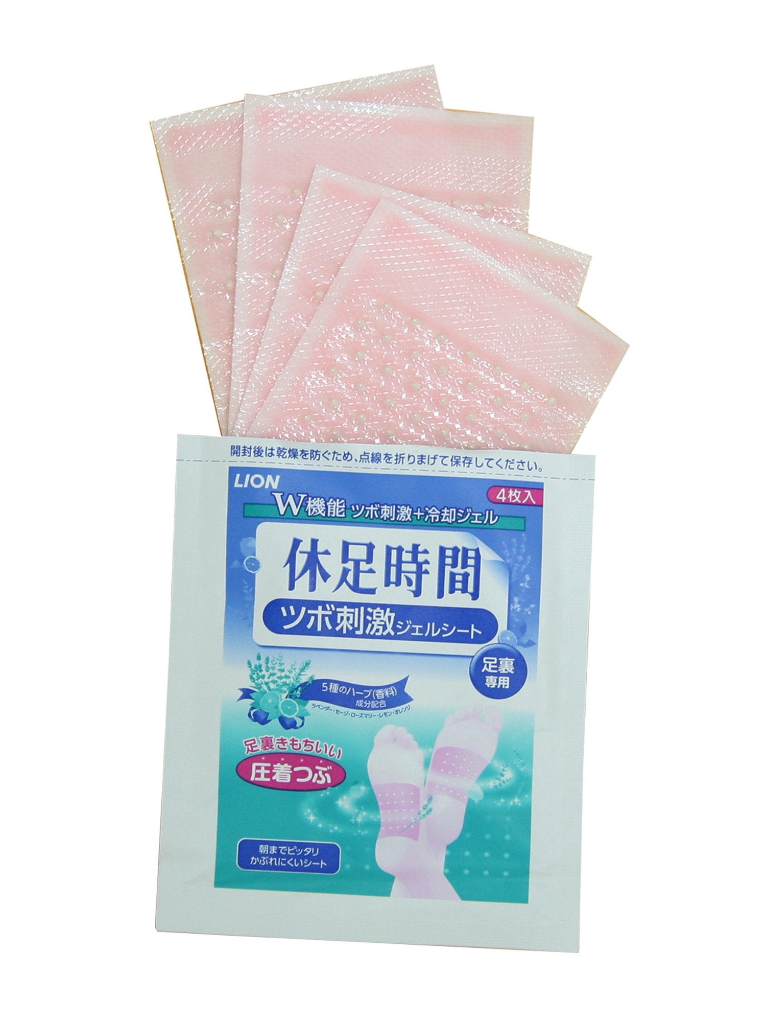 LION elastic pad detail reveals moisture-rich surface for cooling comfort.