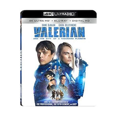 Lionsgate Valerian 4K Blu-ray cover—ideal for home cinema enthusiasts seeking immersive visuals.