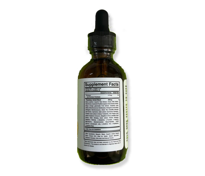 Lipo Slim Drops amber bottle protecting natural formula