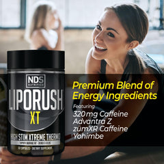 Liporush XT teacrine and L-carnitine boost visual suggests sustained performance.