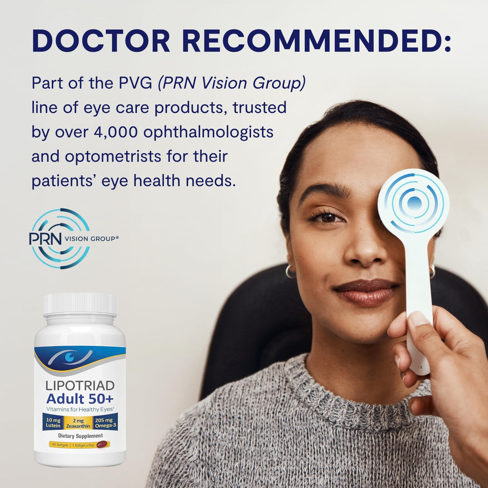 Lipotriad Omega-3 softgels bottle emphasizes 250 mg fish oil per softgel.