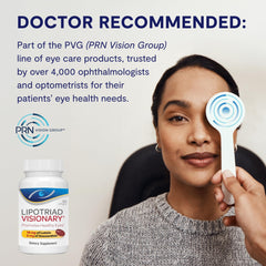 Lipotriad Visionary AREDS2 ingredients labeled on bottle