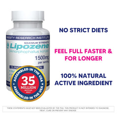 Lipozene packaging box on shelf communicates brand trust and broad retail availability.