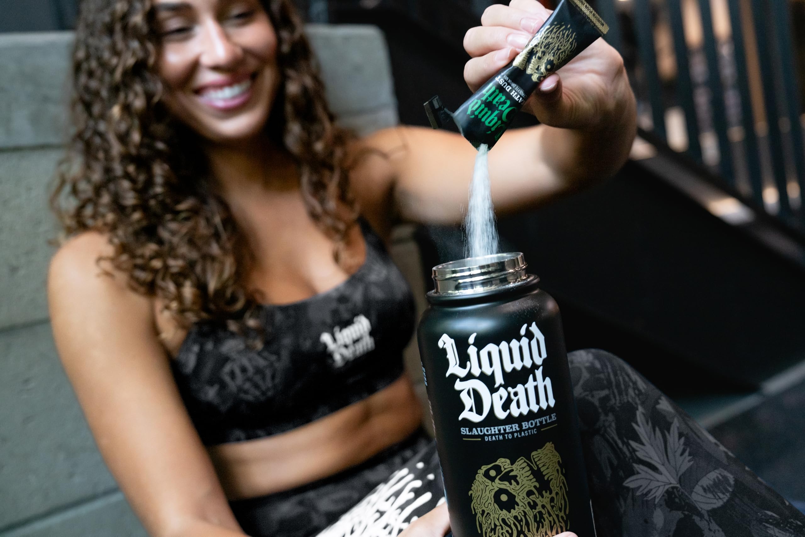 Liquid Death Severed Lime on-the-go hydration with lime flavor and vitamins.