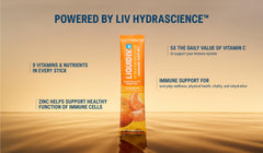 Liquid I.V. Hydration Multiplier label highlights immune support ingredients
