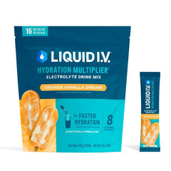 Liquid I.V. Hydration Multiplier Orange Vanilla Dream powder packet for fast hydration