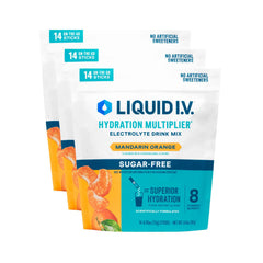 Liquid I.V. Hydration Multiplier Mandarin Orange packets for on-the-go hydration.