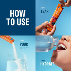 Liquid I.V. Tangerine flavor close-up highlights bright citrus notes and refreshing taste.