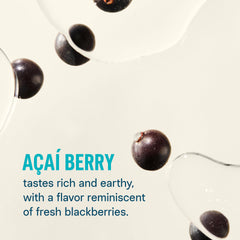 Liquid I.V. Acai Berry powder dissolving into water for quick refreshment.