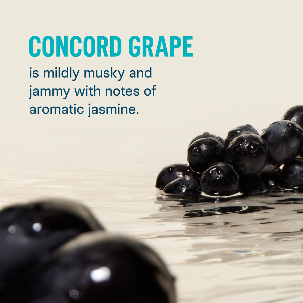 Liquid I.V. Concord Grape powder dissolves quickly in water