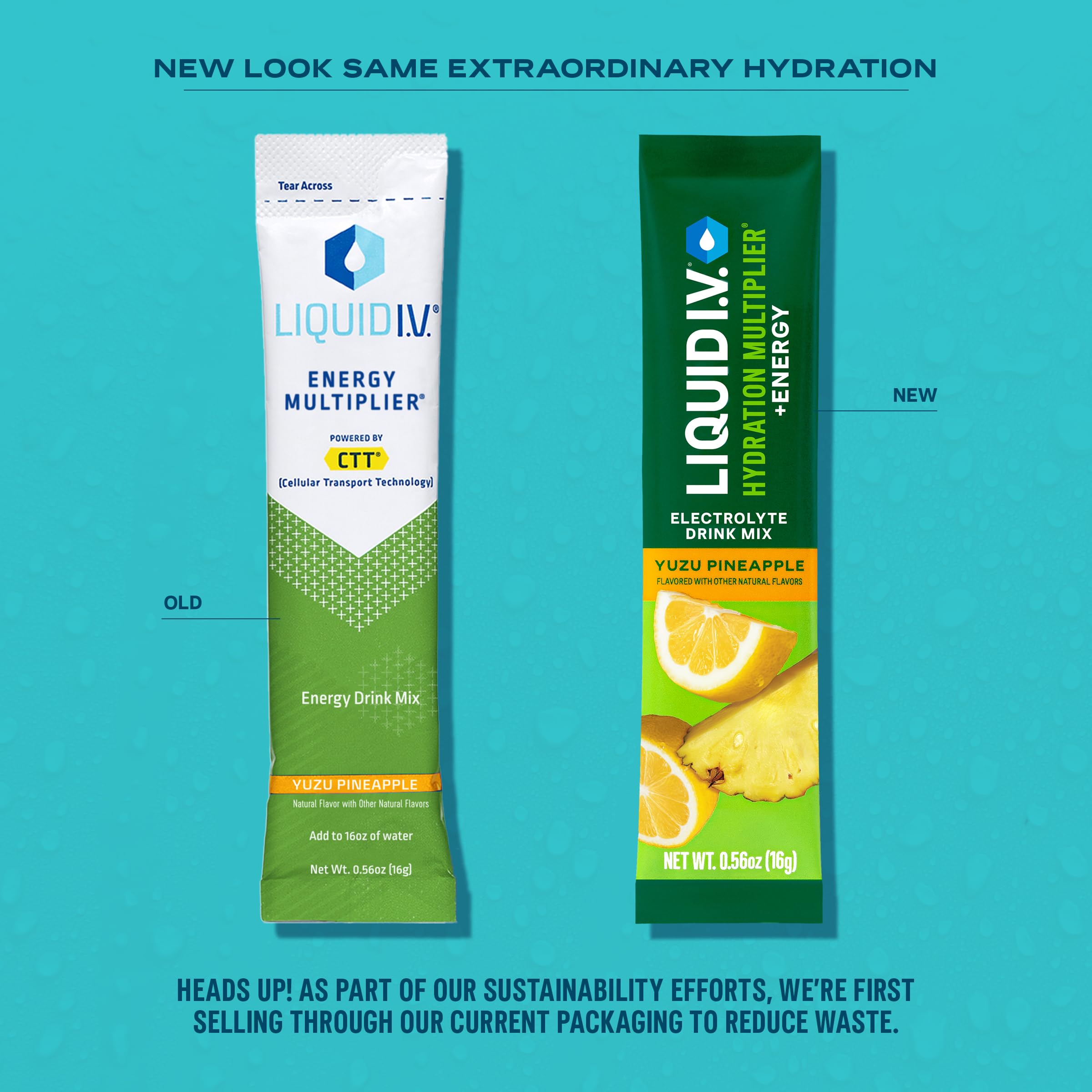 Liquid I.V. Hydration Multiplier Energy powder dissolving in water shows fast flavor mix.