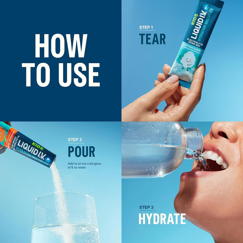 Liquid I.V. Hydration Multiplier ingredients chart with electrolytes and vitamins