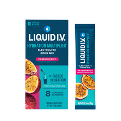 Liquid I.V. Hydration Multiplier Passion Fruit packet for on-the-go hydration