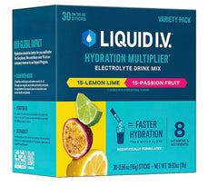 Liquid I.V. Hydration Multiplier Passion Fruit packet boosts electrolytes during workouts.