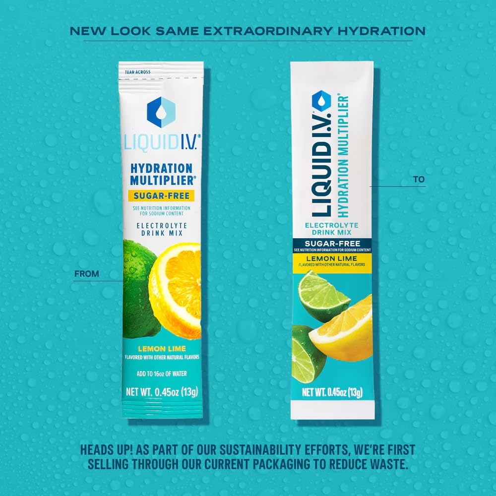Liquid I.V. Hydration Multiplier Lemon Lime in a glass after mixing.
