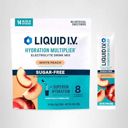 Liquid I.V. one-serving packet dissolves in 16 oz water for hydration