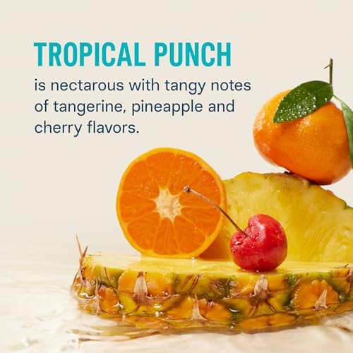 Liquid I.V. Tropical Punch being poured into water for fast hydration