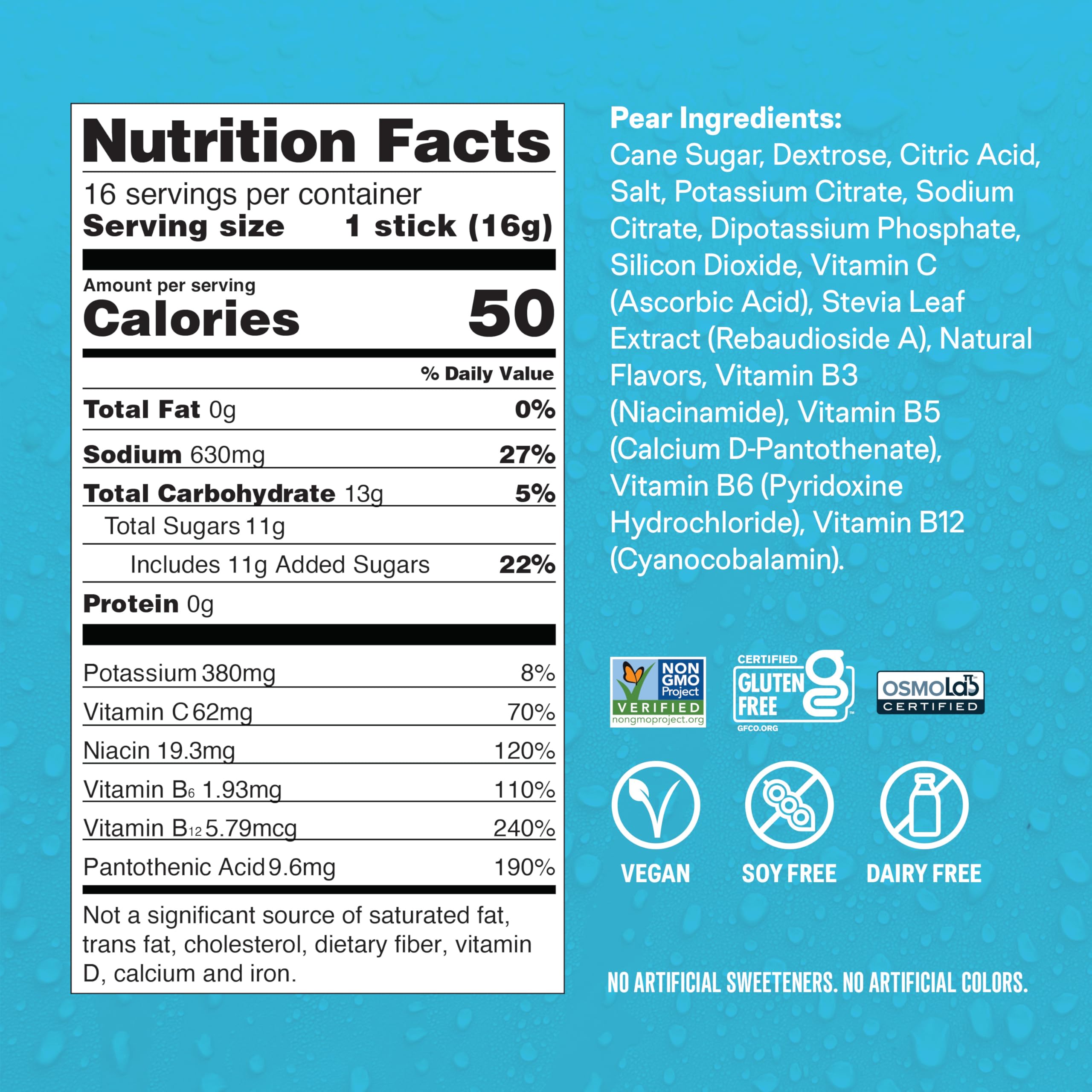 Liquid I.V. Pear on-the-go packet ideal for workouts or travel.