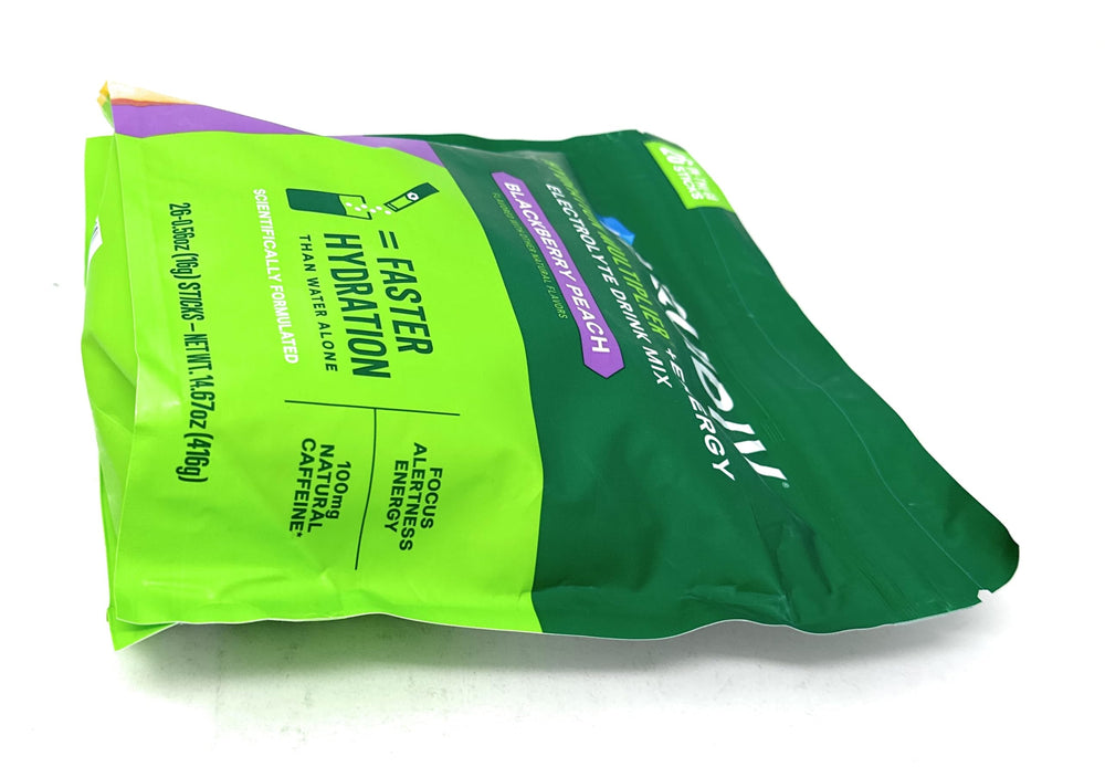 Liquid I.V. Vitamin and mineral blend visual on packaging.