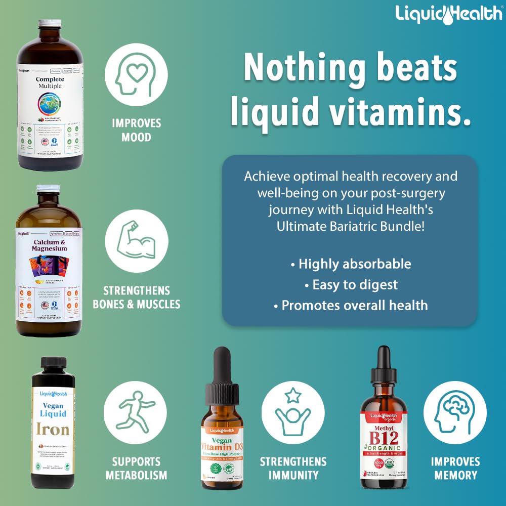 LiquidHealth calcium and magnesium bottle for daily mineral support