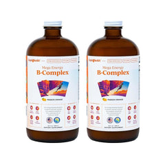 LIQUIDHEALTH Mega Energy B-Complex bottle promotes natural energy and immune support.
