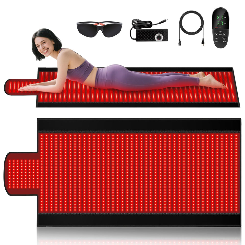 Litduck body red light therapy mat offers full-body coverage for convenient at-home sessions.