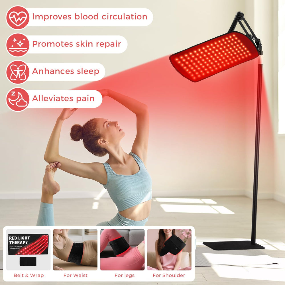 LITDUCK elastic belt attachment for targeted red light sessions on the body.
