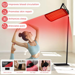 LITDUCK elastic belt attachment for targeted red light sessions on the body.